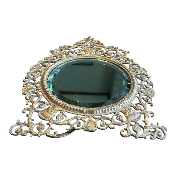 Bacchus Antique Victorian Mirror 🪞 Brass - Picture 7 of 15